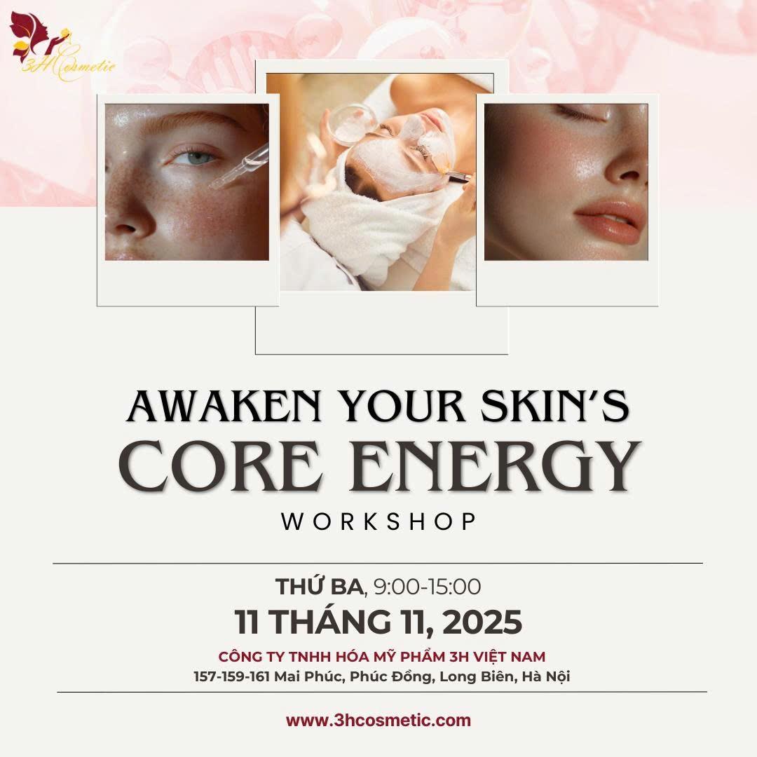 Workshop “𝗔𝘄𝗮𝗸𝗲𝗻 𝗬𝗼𝘂𝗿 𝗦𝗸𝗶𝗻’𝘀 𝗖𝗼𝗿𝗲 𝗘𝗻𝗲𝗿𝗴𝘆”